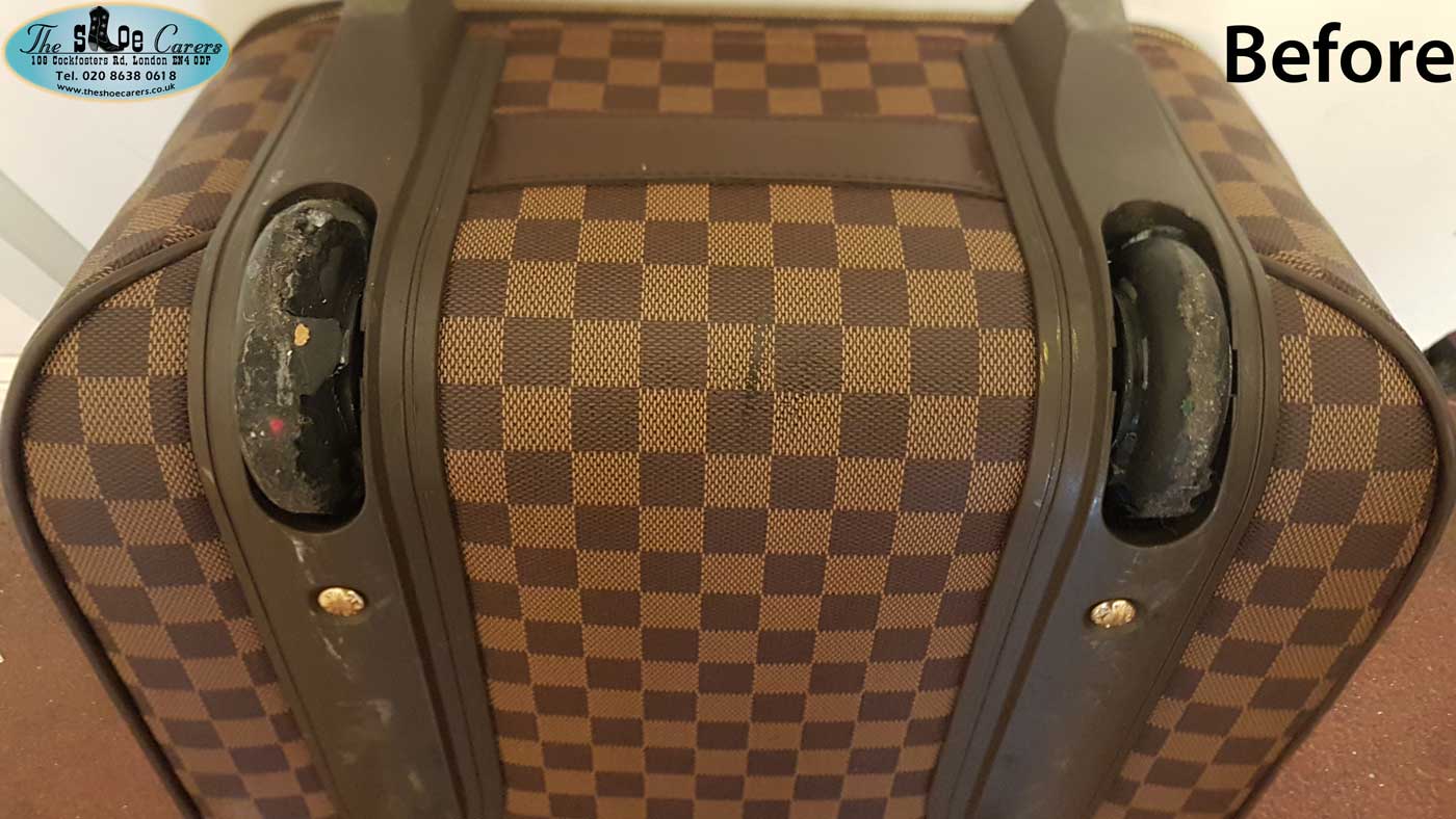 petulance Appel til at være attraktiv Dyrke motion Louis Vuitton suitcase wheel re-rubbering – The Shoe Carers