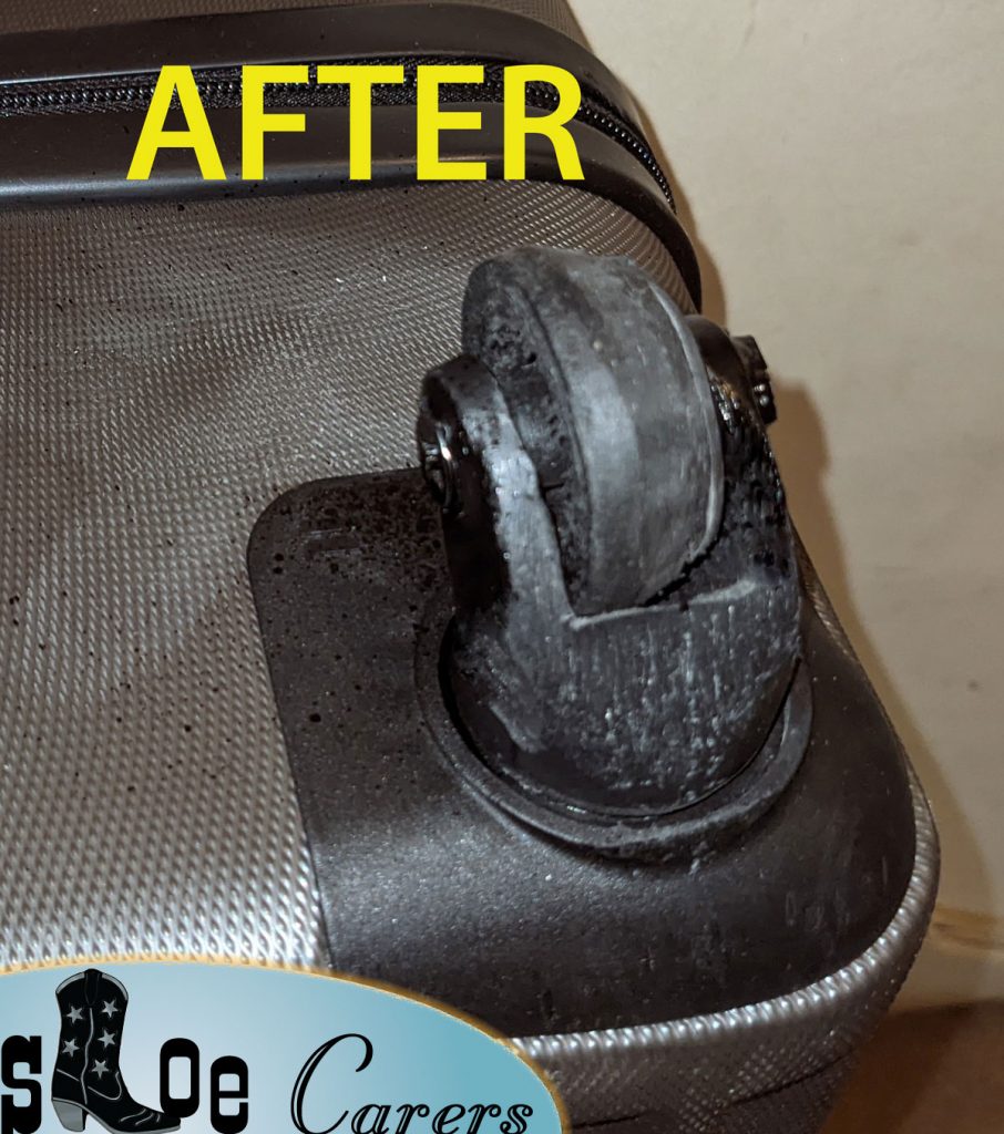 SAMSONITE wheel axle repair - The Shoe Carers